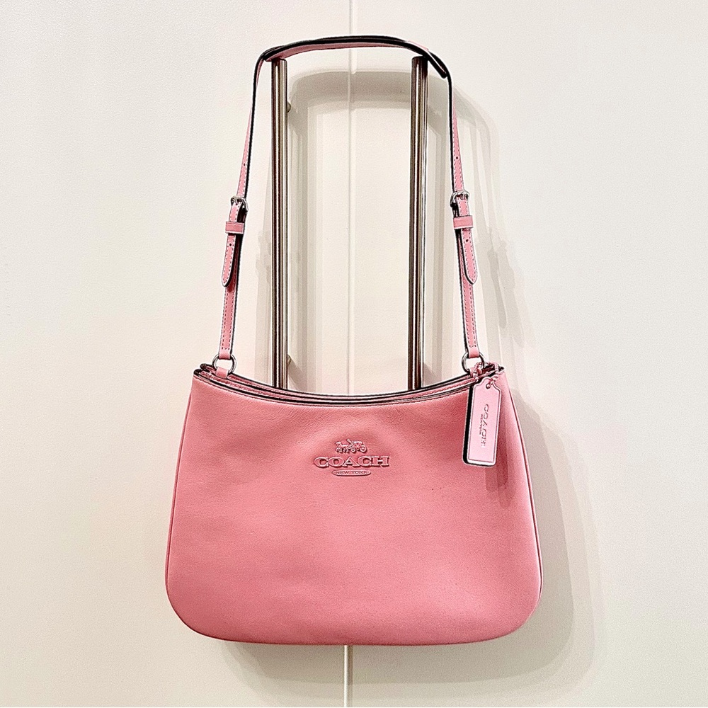 Pink Coach bag, coach shoulder bag,  mini pink bag, wristlet, babypink, Barbie